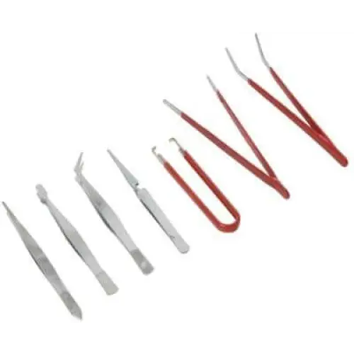 Assorted Tweezers 7 Piece Set Tools