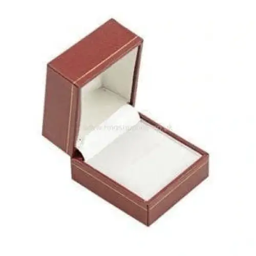 Red Leatherette Ring Box 6 Pack