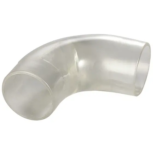 2.5 Inch Clear Plastic 90 Degree Elbow - Record Power