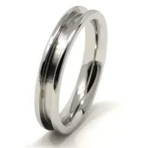 4mm Inlay Stainless Steel Ring Core - Ring Cores