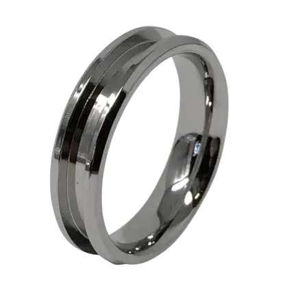 6mm Inlay Stainless Steel Ring Core (Bevelled Edge) - Ring Cores