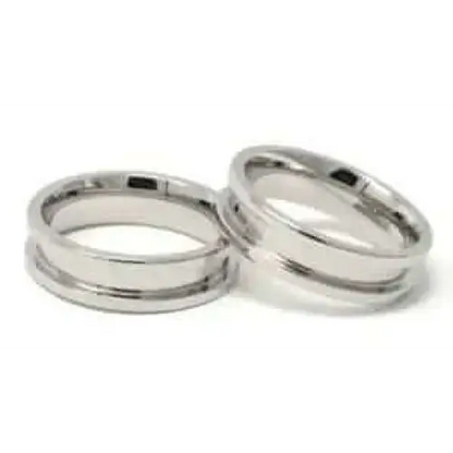 6mm Inlay Stainless Steel Ring Core - Ring Cores