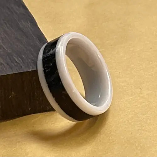6mm Inlay White Ceramic Ring Core - Ring Cores