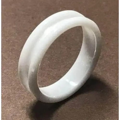 6mm Inlay White Ceramic Ring Core - Ring Cores