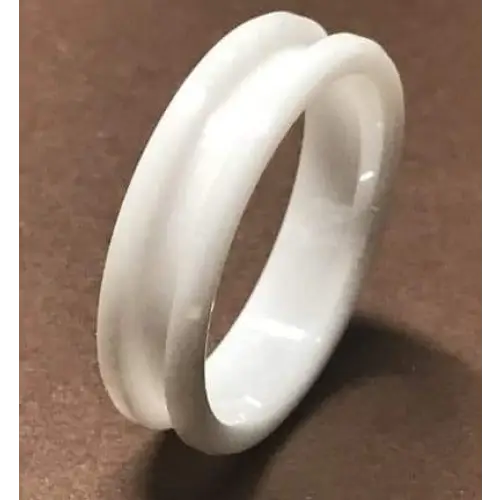 6mm Inlay White Ceramic Ring Core - Ring Cores
