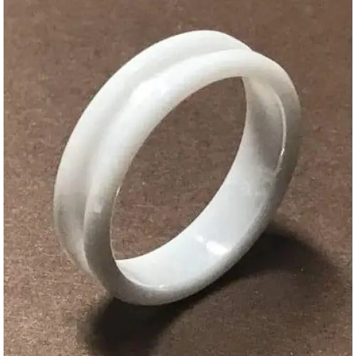 6mm Inlay White Ceramic Ring Core - Ring Cores