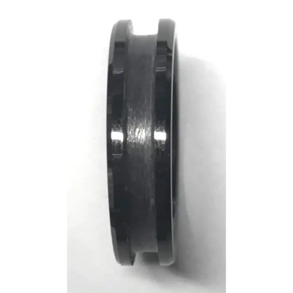 8mm Black Ceramic Inlay Ring Core - L 1/2 UK (USA 6) - Ring Cores
