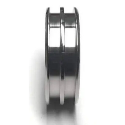 8mm Double Channel Titanium Ring Core (Bevelled Edge) Ring Cores
