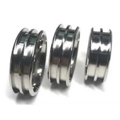 8mm Double Channel Titanium Ring Core (Bevelled Edge) - Ring Cores