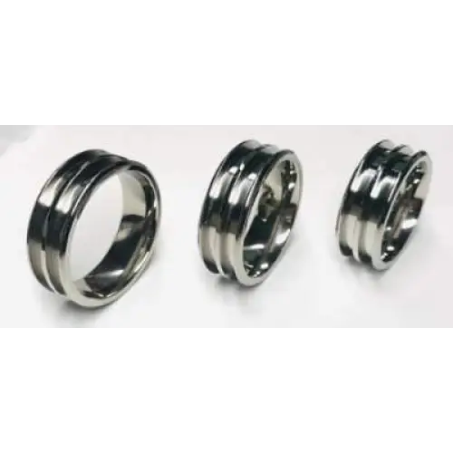 8mm Double Channel Titanium Ring Core (Bevelled Edge) - Ring Cores