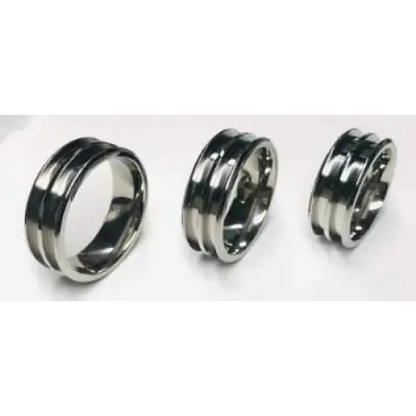 8mm Double Channel Titanium Ring Core (Bevelled Edge) - Ring Cores