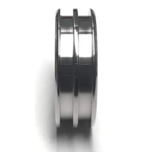 8mm Double Channel Titanium Ring Core (Bevelled Edge) - Ring Cores