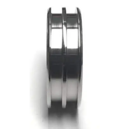 8mm Double Channel Titanium Ring Core (Bevelled Edge) - Ring Cores