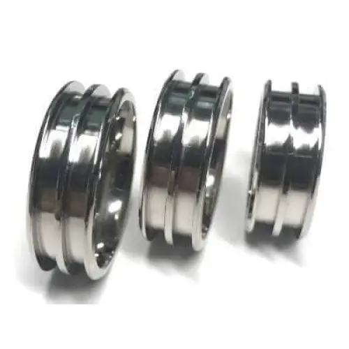 8mm Double Channel Titanium Ring Core (Bevelled Edge) Ring Cores