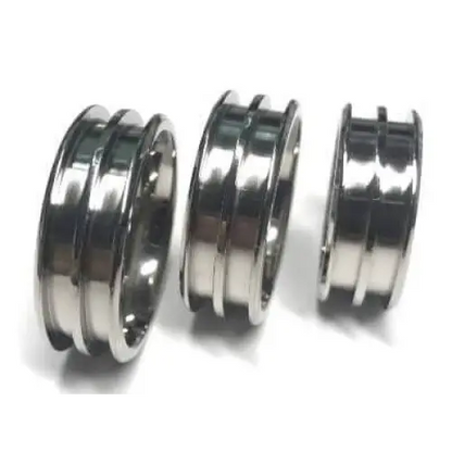 8mm Double Channel Titanium Ring Core (Bevelled Edge) Ring Cores