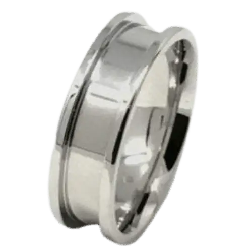 8mm Inlay Stainless Steel Ring Core - Ring Cores