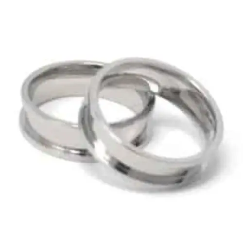 8mm Inlay Stainless Steel Ring Core - Ring Cores