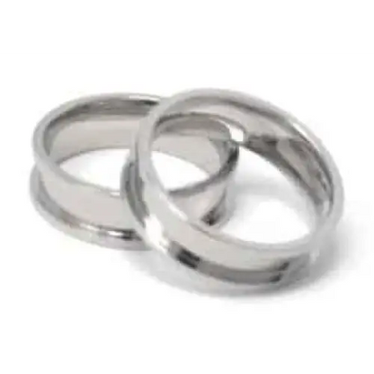 8mm Inlay Stainless Steel Ring Core - Ring Cores