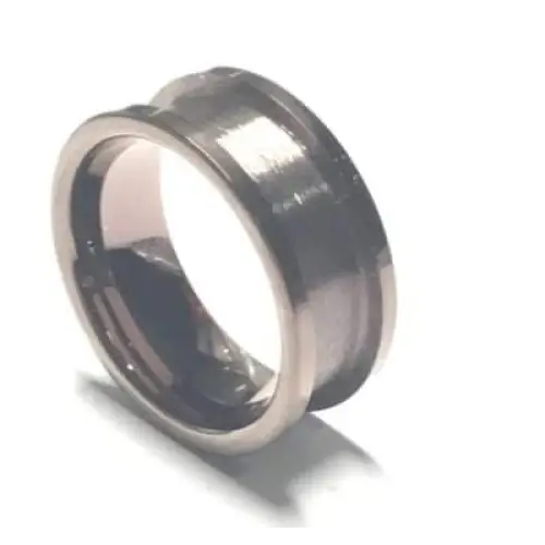 8mm IP Bronze Plated Tungsten Carbide Ring Core - Ring Cores