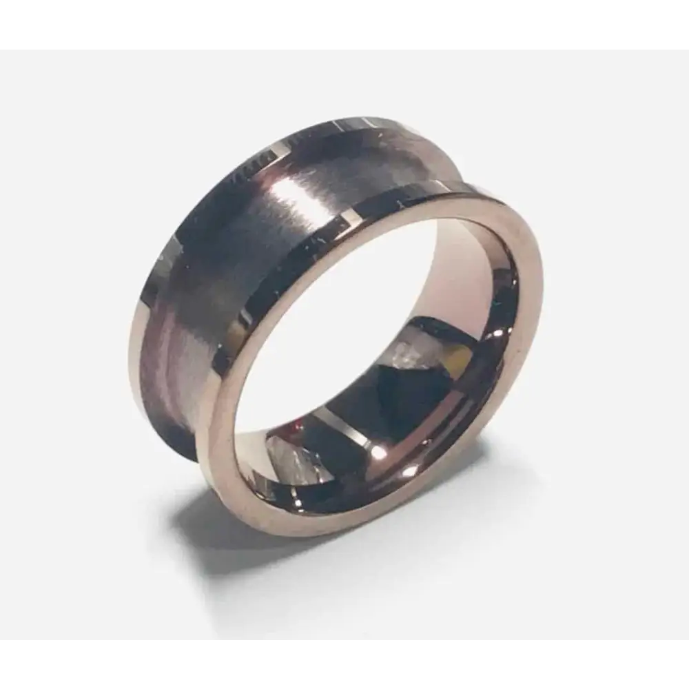 8mm IP Bronze Plated Tungsten Carbide Ring Core - Ring Cores