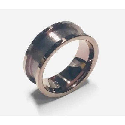 8mm IP Bronze Plated Tungsten Carbide Ring Core - Ring Cores