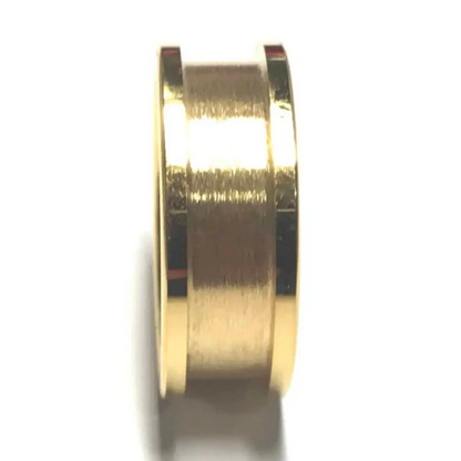8mm IP Gold Plated Tungsten Carbide Ring Core - Ring Cores