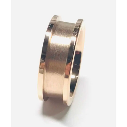8mm IP Rose Gold Plated Tungsten Carbide Ring Core - Ring Cores