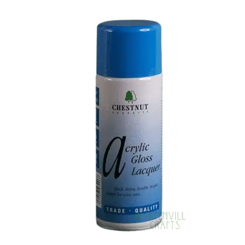 Acrylic Gloss Lacquer - 400ml - Aerosol - Chestnut Products - 400ml - Lacquer / Oils