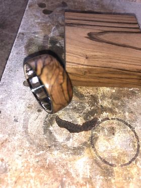 Bethlehem Olive wood ring