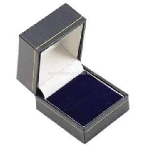 Blue Leatherette Ring Box Ring Boxes