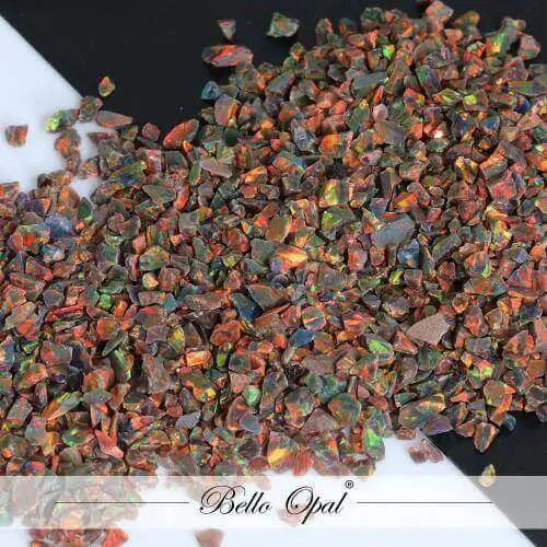 Crushed Opal 1.5mm to 160mesh (1g) - Black Opal (4) - Crushed Opal
