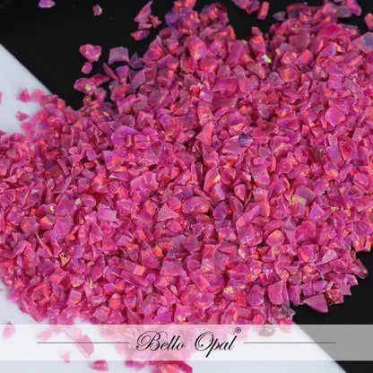 Crushed Opal 1.5mm to 160mesh (1g) - Carmine - Crushed Opal