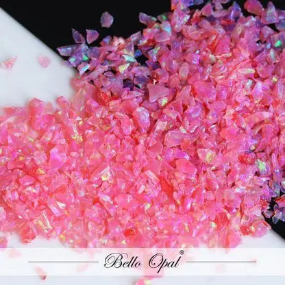Crushed Opal 1.5mm to 160mesh (1g) - Mexican Pink - Crushed Opal