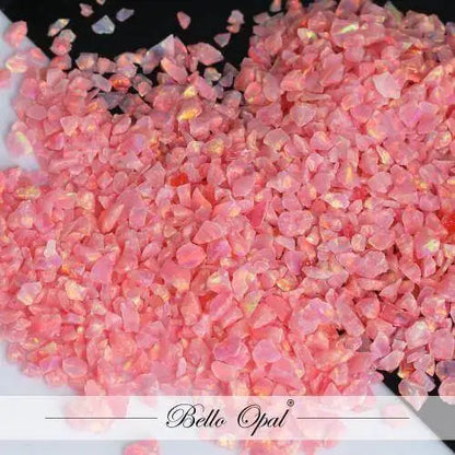 Crushed Opal 1.5mm to 160mesh (1g) - Salmon Pink - Crushed Opal
