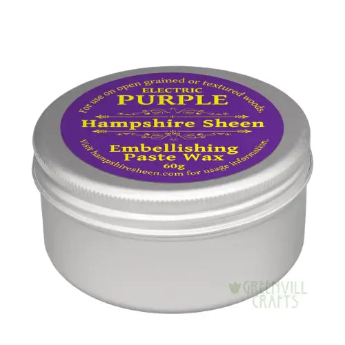 Embellishing Wax - Electric Purple - 60g - Hampshire Sheen - Wood Stains & colouring