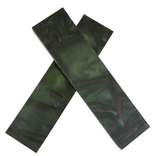 Kirinite Jungle Camo Knife Scales Set of 2 3mm Kirinite Knife Scales