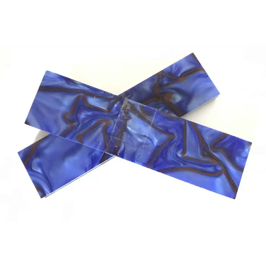 Kirinite Vivid Blue Knife Scales Set of 2 9mm Kirinite Knife Scales