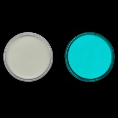 Glow in the dark powder for ring inlays