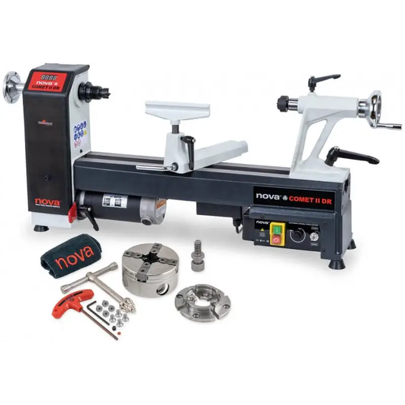 NOVA Comet II DR Lathe with G3 Chuck & Stand Bundle - Lathe