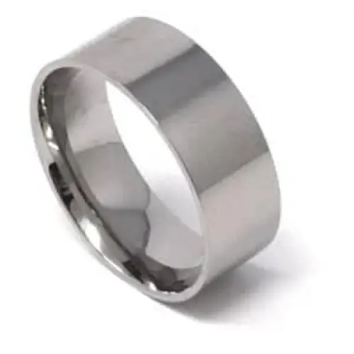 One piece 8mm Titanium ring core 1.5mm thickness comfort fit - Ring Cores
