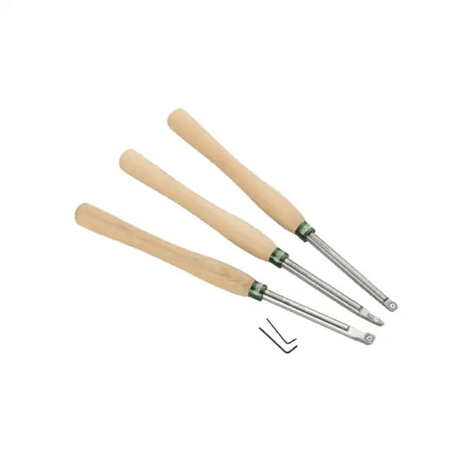 Record Power ProComfort Carbide Tipped Turning Tool Set of 3 - Woodturning Tools