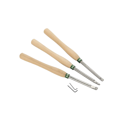 Record Power ProComfort Carbide Tipped Turning Tool Set of 3 - Woodturning Tools