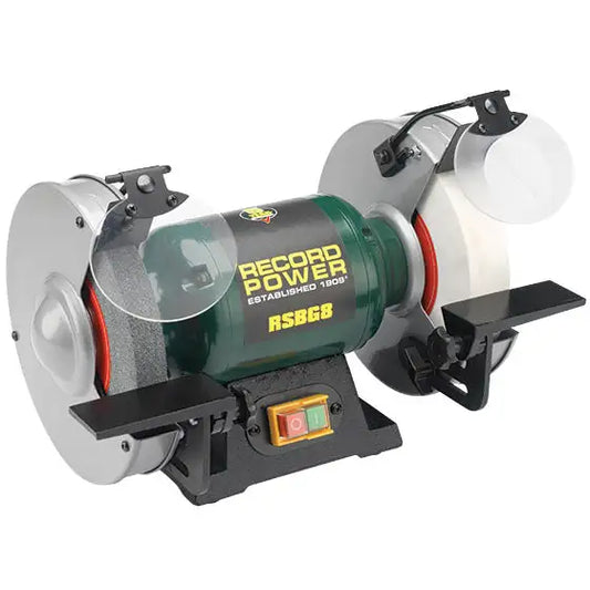 Record Power RSBG8 8’’ Bench Grinder with 40 mm White Stone