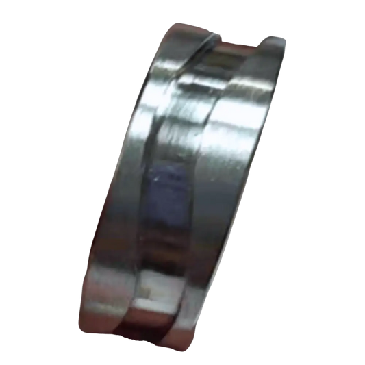 S Shape 8mm Inlay Titanium Ring Core - Ring