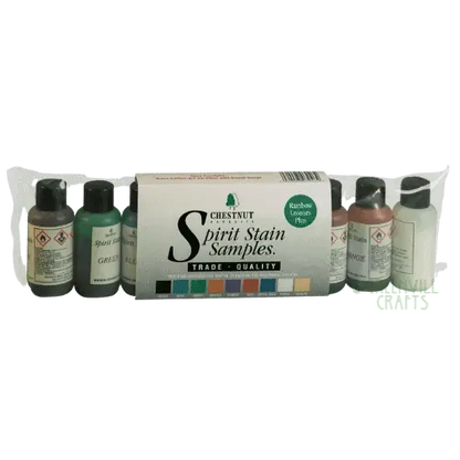 Spirit Stain Kit (Rainbow Colours) Chestnut Products Wood Stains & colouring