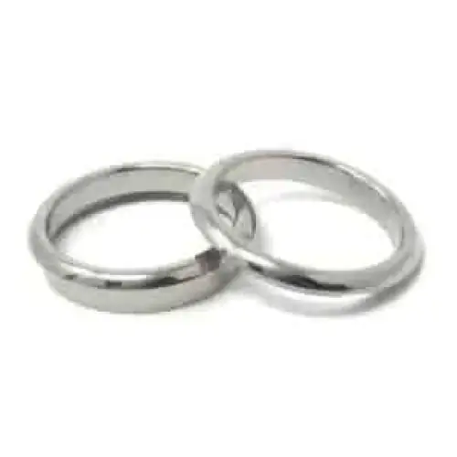 Titanium Bevelled ring core blank with screw 6mm (3mm groove) - Ring Cores
