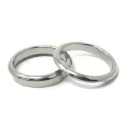 Titanium Bevelled ring core blank with screw 6mm (3mm groove) - Ring Cores