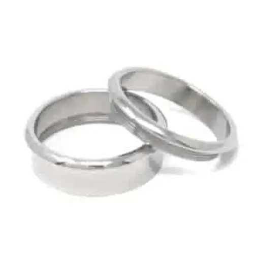 Titanium ring core with bevelled edge & screw fitment (9mm - 6mm groove) - Ring Cores