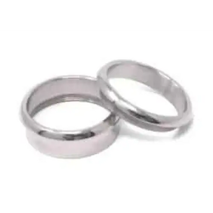 Titanium Ring Core (Bevelled) & Screw fitment (10mm 6mm groove) Ring Cores