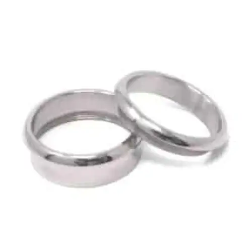 Titanium Ring Core (Bevelled) & Screw fitment (10mm 6mm groove) Ring Cores